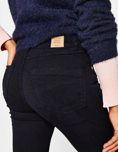 Super skinny mid-rise trousers